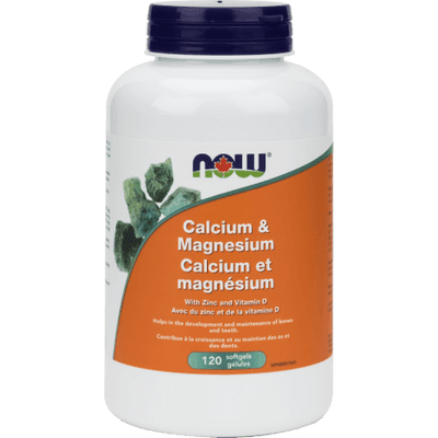 Calcium et Magnésium -NOW -Gagné en Santé