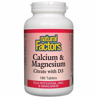 Natural factors - calcium & magnesium citrate with d3