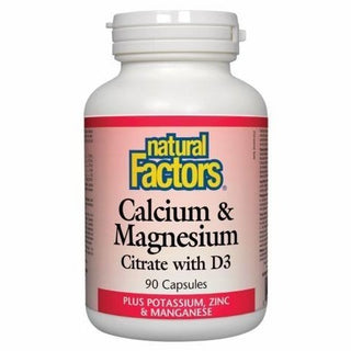 Natural factors - calcium & magnesium citrate with d3