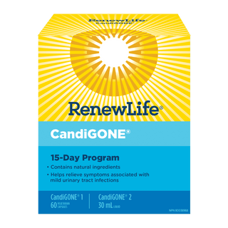 Renew life - candigone 15 day kit 60 caps/ 30 ml
