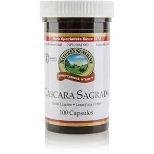 Nature's sunshine - cascara sagrada single herb - 100 caps