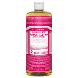 Savon Liquide Castile - Rose -Dr. Bronner's -Gagné en Santé