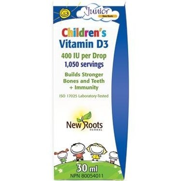 Vitamine D3 pour Enfants -New Roots Herbal -Gagné en Santé