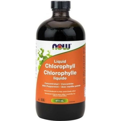 Chlorophylle liquide avec menthe poivrée -NOW -Gagné en Santé