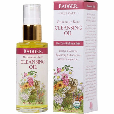 Cleansing Oil - Rose - Badger Balm - Win in Health