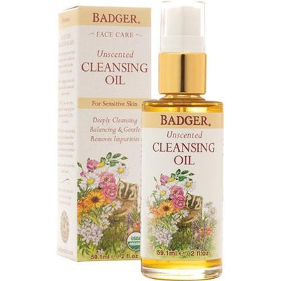 Cleansing Oil - Unscent - Badger Balm - Win in Health