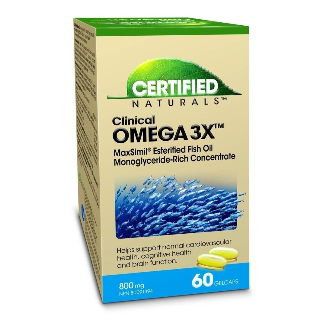 Clinical Omega3X Fish Oil Softgels - Certified Naturals - Win in Health