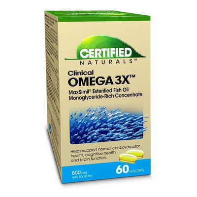 Clinical Omega3X Fish Oil Softgels - Certified Naturals - Win in Health