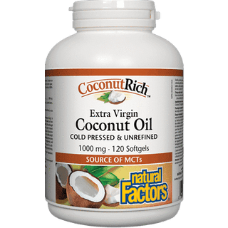 Natural factors - coconut oil 1000mg - 120 sgels