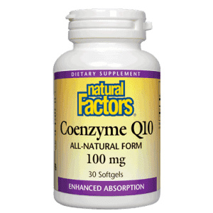 Coenzyme Q10 100 mg -Natural Factors -Gagné en Santé