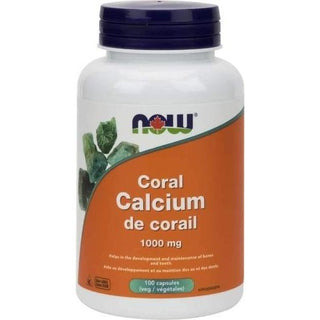 Calcium de corail 1000 mg -NOW -Gagné en Santé