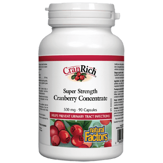 CranRich Ultrafort concentré de canneber 500 mg -Natural Factors -Gagné en Santé