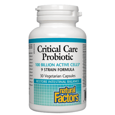 Critical Care Probiotic 100 Billion active cells - Natural Factors - Win in Health