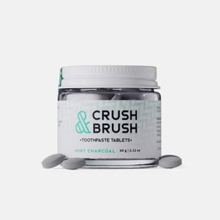 Crush&brush comprimés de dentifrice mint charcoal