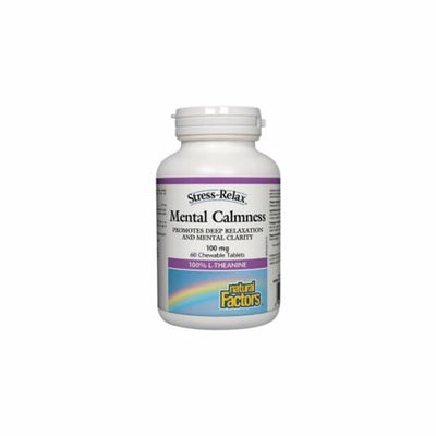 Calme mental 100 mg Stress-Relax® -Natural Factors -Gagné en Santé