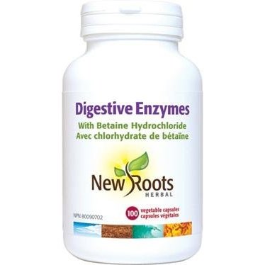 Enzymes Digestives 100 capsules -New Roots Herbal -Gagné en Santé