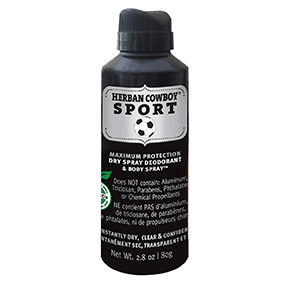 Herban cowboy - dry deodorant & body spray sport 80g