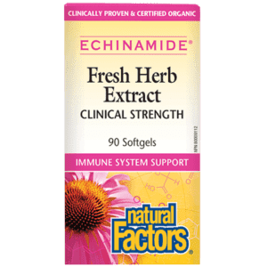 ECHINAMIDE® | Extrait de plante fraîche concentration clinique -Natural Factors -Gagné en Santé
