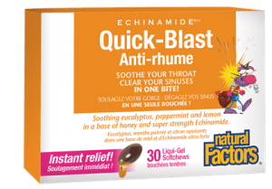 Natural factors - echinamide quick-blast anti-rhume 30 liq-gel