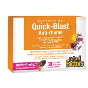 Natural factors - echinamide quick-blast anti-rhume 30 liq-gel