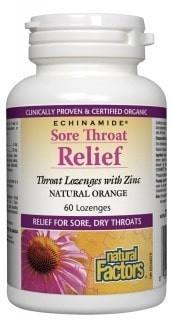 Natural factors - echinamide® | sore throat relief, natural orange