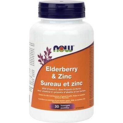 Sureau et Zinc | avec vitamine C -NOW -Gagné en Santé