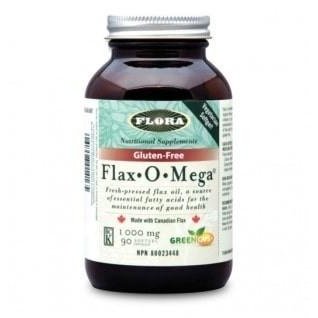 Flax-O-Méga Huile de lin -Flora Health -Gagné en Santé