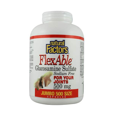 FlexAble Sulfate de Glucosamine -Natural Factors -Gagné en Santé
