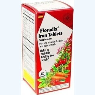 Salus Floradix | Comprimés de Fer - 80 | 120 comprimés -Salus -Gagné en Santé