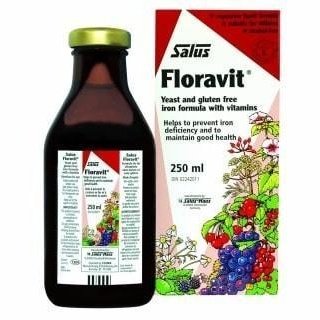 Floravit | Formule liquide de fer vitaminée sans levure ni gluten | 250/500/700 ml -Salus -Gagné en Santé