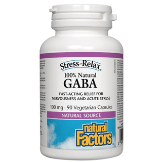 GABA 100% Naturale 100 mg | arôme de fruits tropicaux -Natural Factors -Gagné en Santé
