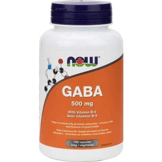 GABA 500 mg -NOW -Gagné en Santé