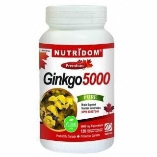 Ginkgo 5000 Nutridom | 120 capsules végétales -Nutridom -Gagné en Santé