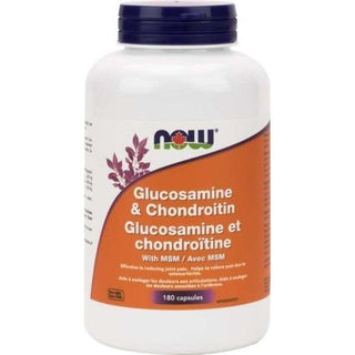 Now - glucosamine & chondroitin plus msm 180 caps