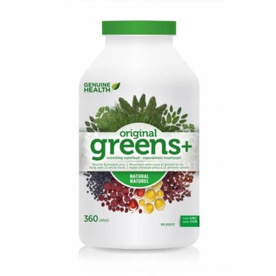 Greens+ 360 capsules - Genuine Health - Win in Health