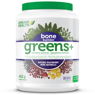 Genuine health - greens+ bone builder /blackberry - 442g