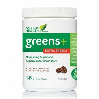 Genuine health - greens+ extra energy cappuccino