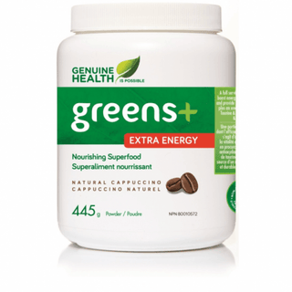 Genuine health - greens+ extra energy cappuccino