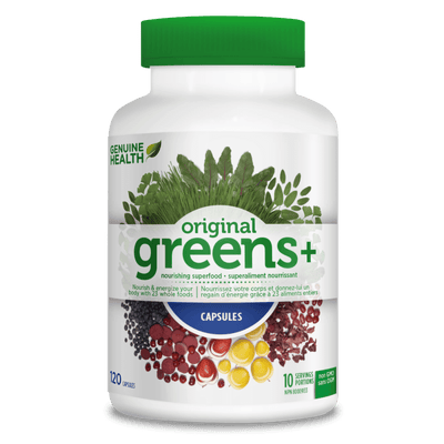Greens+ original 120 capsules - Genuine Health - Win in Health