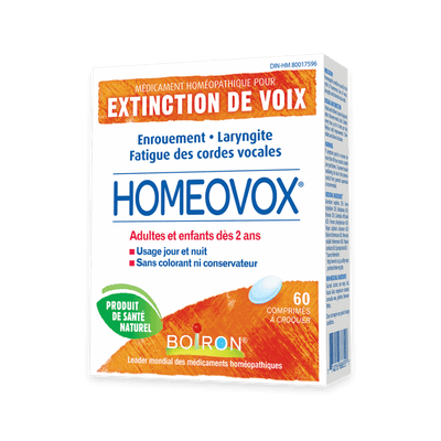 Homeovox - Extinction de Voix -Boiron -Gagné en Santé