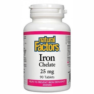 Natural factors - iron chelate, 25 mg, 90 tablets