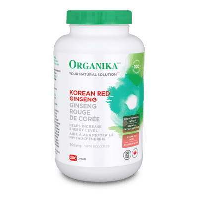 Ginseng rouge de Corée 500 mg -Organika -Gagné en Santé