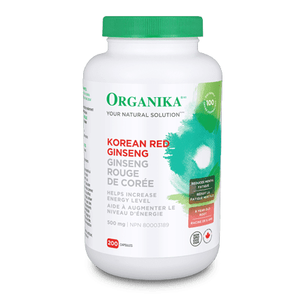 Ginseng rouge de Corée 500 mg -Organika -Gagné en Santé