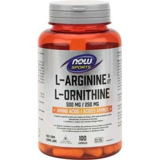 Now - l-arginine 500 mg & l-ornithine 250 mg