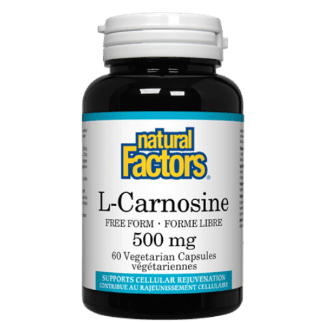 L-Carnosine, 500 mg -Natural Factors -Gagné en Santé