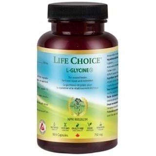 L-Glycine 750 mg -Life Choice -Gagné en Santé