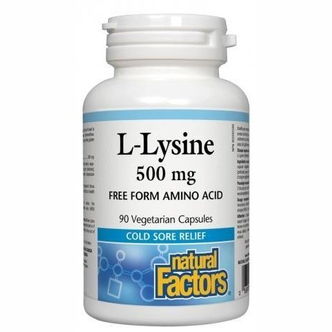 L-Lysine 500 mg, Natural Factors -Natural Factors -Gagné en Santé