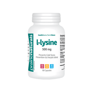 L-Lysine 500 mg - Acide aminée -Prairie Naturals -Gagné en Santé