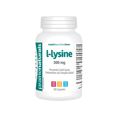 L-Lysine 500 mg - Amino acid - Prairie Naturals - Win in Health