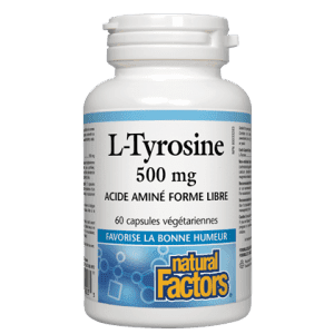 Natural factors - l-tyrosine 500mg - 60 vcaps